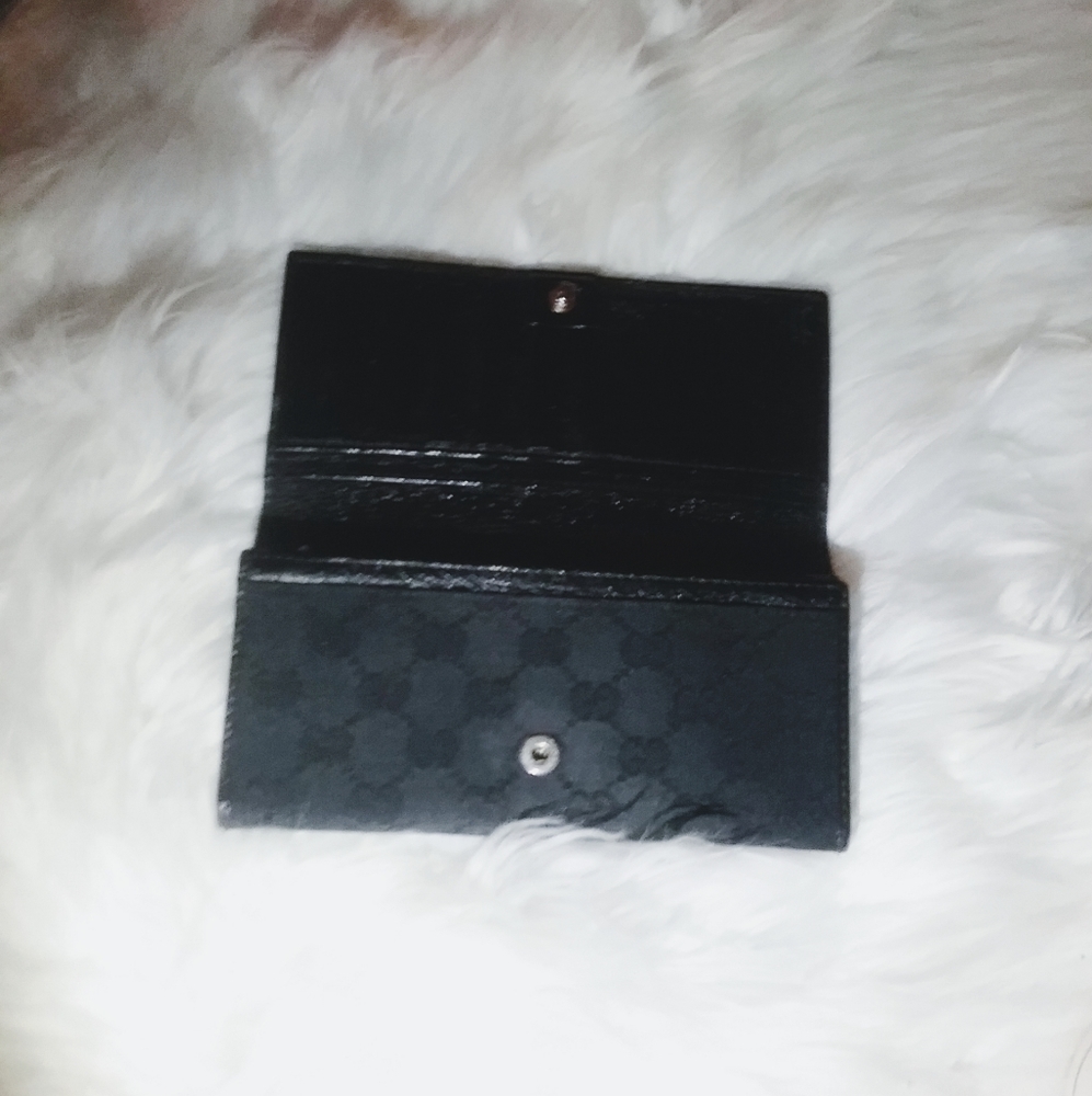Gucci canvas GG long wallet